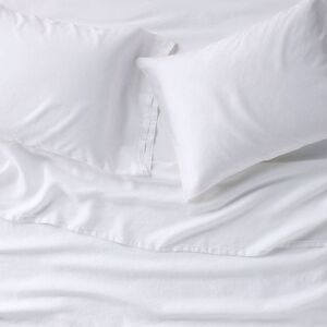 California King 100% Linen Sheet Set White - Casaluna